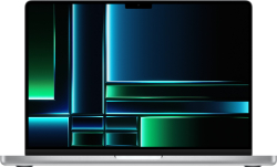 Apple MacBook Pro 14.2" silber, M2 Max - 12 Core CPU / 30 Core GPU, 32GB RAM, 1TB SSD