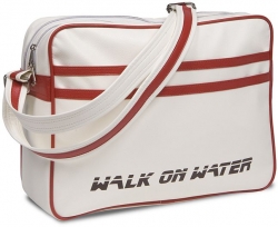 Walk on Water Boarding 15" H notebook-messenger bag, white