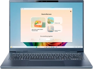 Acer Aspire 14 AI A14-11M-X0Q0, Steam Blue, Snapdragon X - X1-26-100, 32GB RAM, 1TB SSD