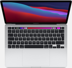 Apple MacBook Pro 13.3" silber, M1 - 8 Core CPU / 8 Core GPU, 8GB RAM, 512GB SSD