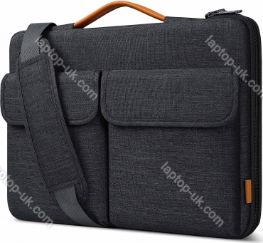 Inateck 15.6" EdgeKeeper 360° protective Laptop shoulder bag, black grey