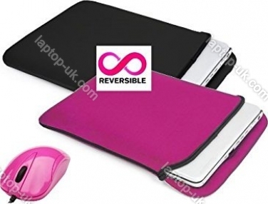 Targus Bundle notebook sleeve 16" pink + mouse blue