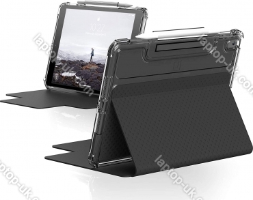 UAG Lucent Series case for Apple iPad 10.2" 2019/2020, Black/Ice black/transparent