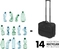 Dicota Laptop trolley Eco Multi Scale 14-15.6" black
