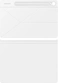 Samsung EF-BX710 Smart Book Cover for Galaxy Tab S9 / S9 FE / S10 FE / S10 Lite, white